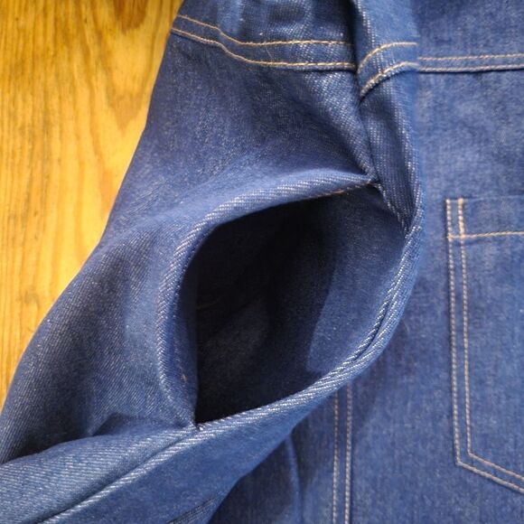 Vintage Heavyweight Deep Blue Denim Dress - Picture 8 of 16